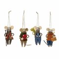 Creative Co-Op GARDNG MOUSE ORNMT WF 5in. XS0831A